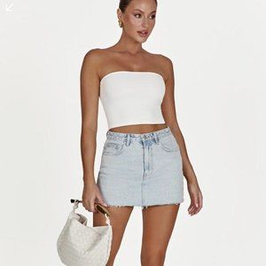 MESHKI • Lennon Denim Mini Skirt • M